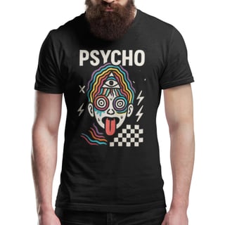 Camiseta Psycho Urbana Punk Geek New Age Algodão