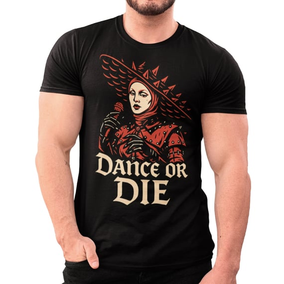 Camiseta Dance Or Die Lady Gaga Abracadabra Mayhem Algodão