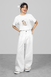 Nome do produtoT- Shirt Feminina Pug Rabinho 