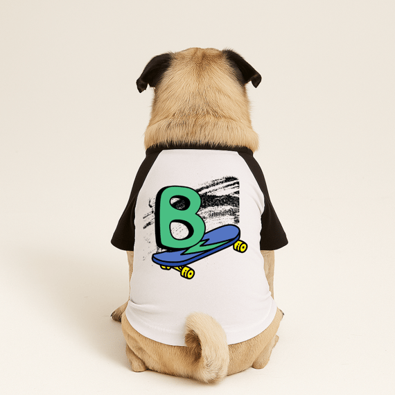 Camiseta Pet Letra B 