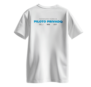 Nome do produto Camiseta Masculina EAD - Piloto Privado