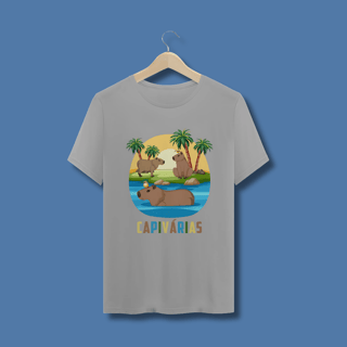 Nome do produto Capivárias - Camiseta com Estampa na frente