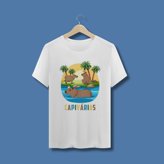 Nome do produto Capivárias - Camiseta com Estampa na frente