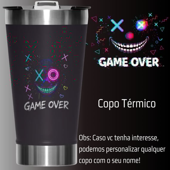 Copo Térmico Game Over