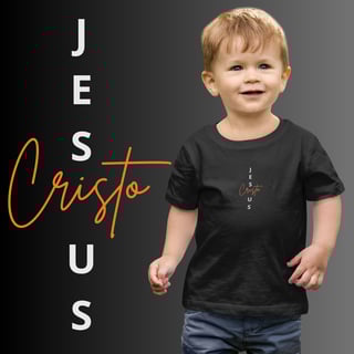 Nome do produto[Infantil] Camiseta Jesus Cristo (2 a 8 anos)