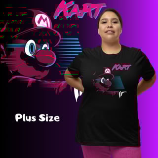 Nome do produto[Plus Size] Camiseta Mario Kart