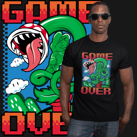[Quality] Camiseta Super Mario Game Over