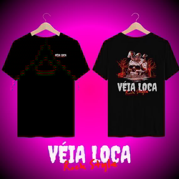 [Quality] Camiseta Caveira Psicodélica Rock Style
