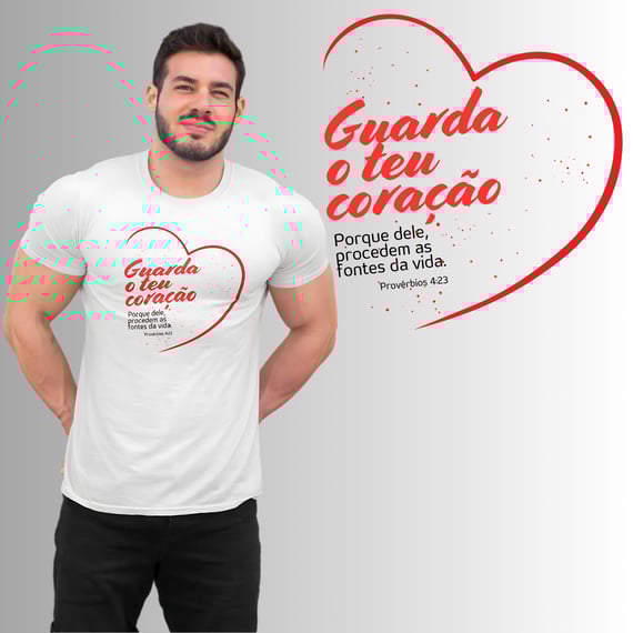 [Quality] Camiseta Guarde teu Coração