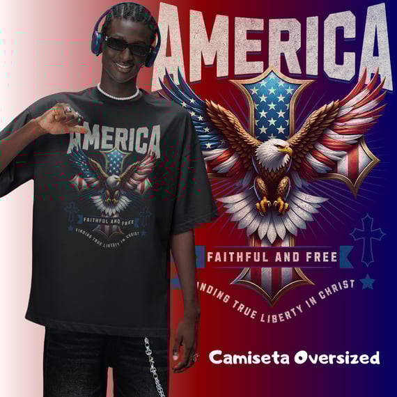 [Oversized] Camiseta América – Faithful and Free