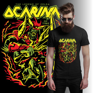 [Quality] Camiseta The Legend of Zelda - Link - Ocarina