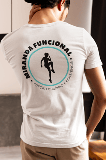 [Premium] Camiseta Miranda Funcional (Estampa: Frente e Costas - Cores Branco, Marfim e Marrom)