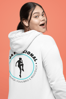 Moletom Premium Miranda Funcional C/Ziper e Capuz (Cores: Branco, Off-White ou cinza)