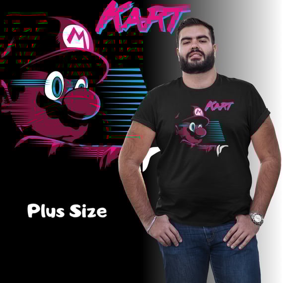 [Plus Size] Camiseta Mario Kart