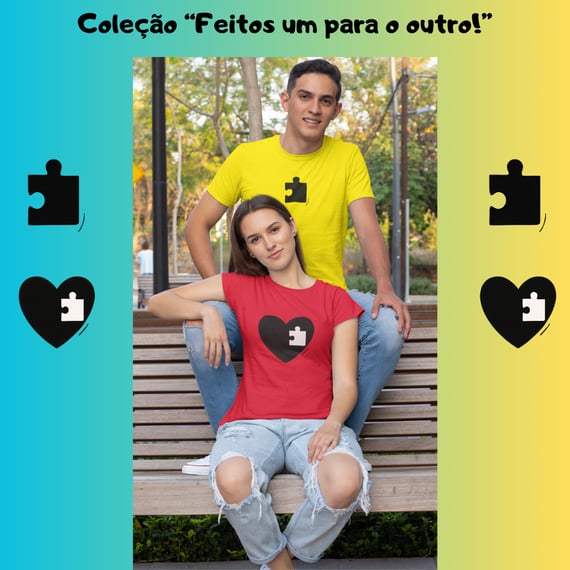 [Quality] Baby Long Amor (Coração/Quebra Cabeça)