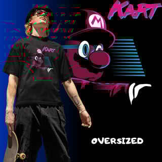 [Oversized] Camiseta Mario Kart