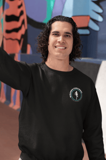 Nome do produto Moletom Premium Preto Fechado sem Capuz Miranda Funcional - Logo na frente