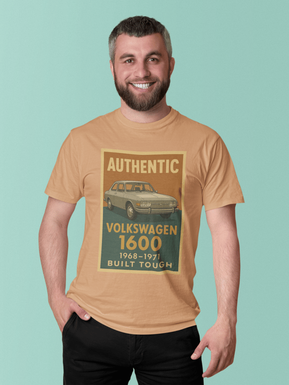 Camiseta VW 1600 Clássico | Volkswagen 1968–1971 | Estilo Retrô Autêntico