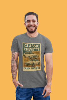 Camiseta Chevette Clássico | Modelos 1978 e 1985 | Estampa Vintage Chevrolet