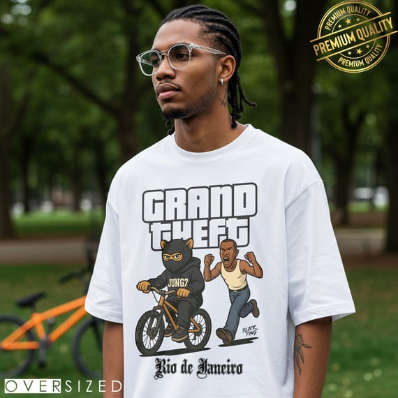 CAMISETA OVERSIZED GRAND THEFT RJ
