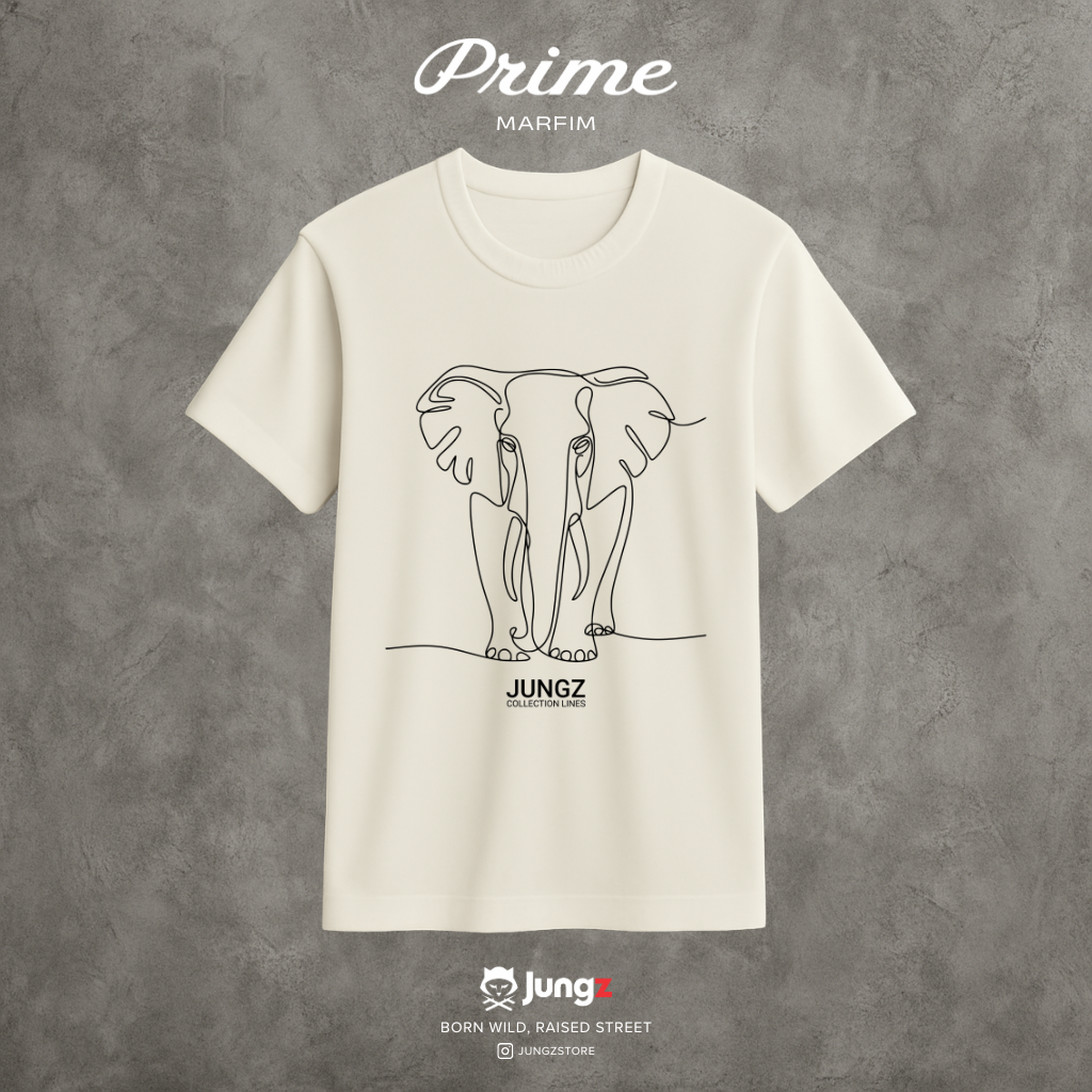 Nome do produto: CAMISETA PRIME ELEPHANT LINES