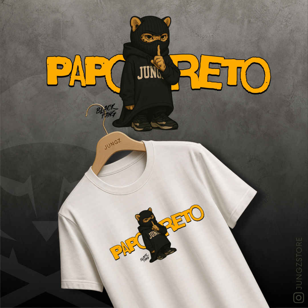 Nome do produto: CAMISETA PRIME BLACK FANG PAPO RETO