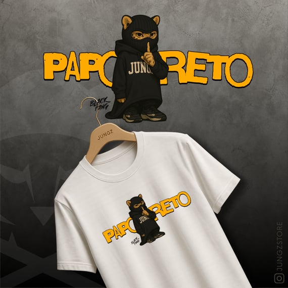 CAMISETA PRIME BLACK FANG PAPO RETO