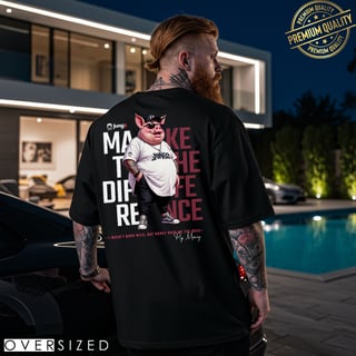 CAMISETA OVERSIZED PIG MONEY