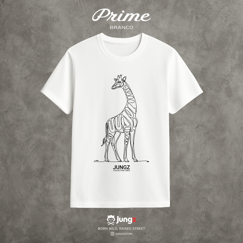 CAMISETA PRIME GIRAFFE LINES Nome do produto: CAMISETA PRIME GIRAFFE LINES