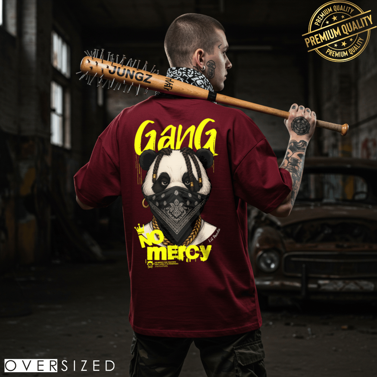 Nome do produto: CAMISETA OVERSIZED LIL PANDA