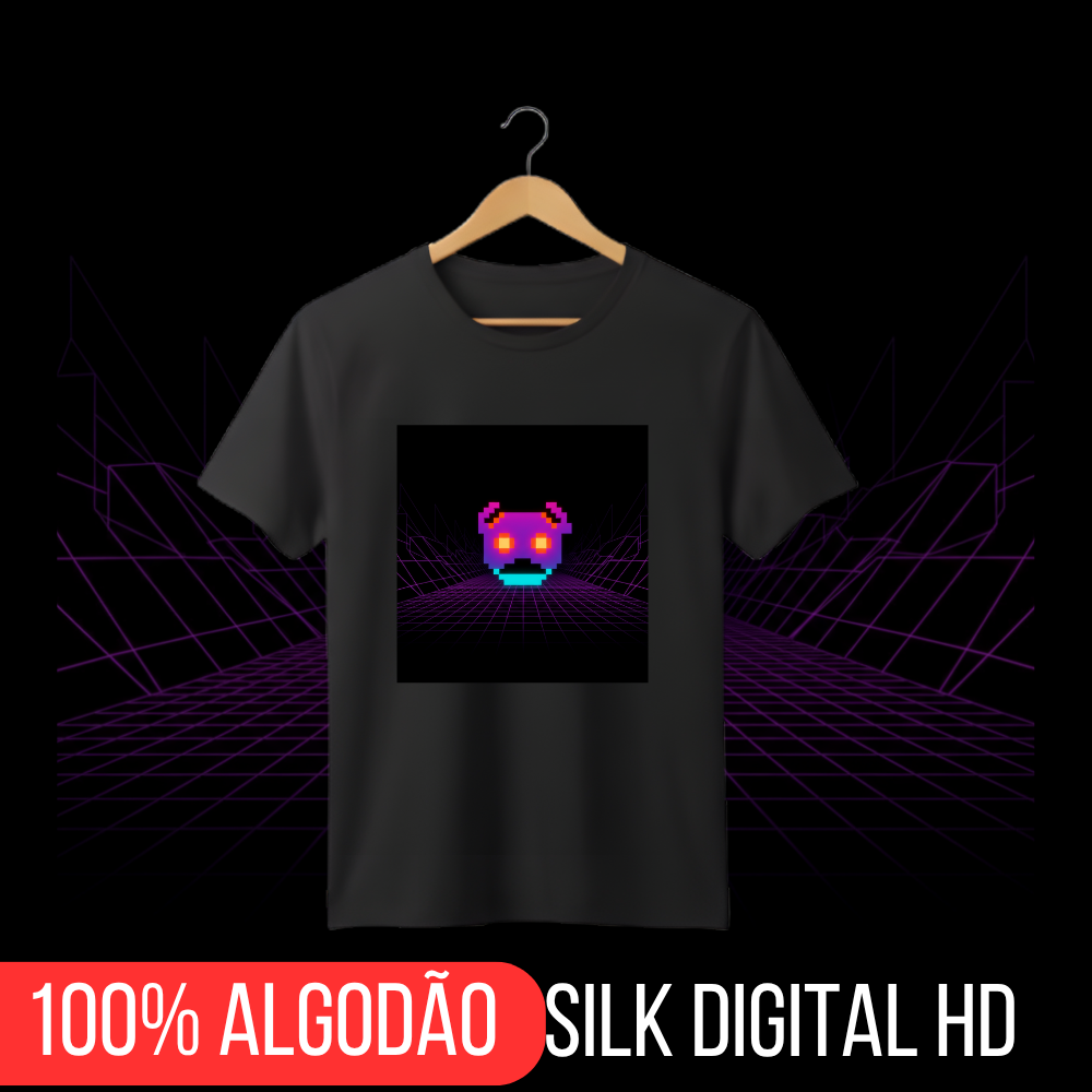 Nome do produto: Camisa Pixel Art Space - Nerd