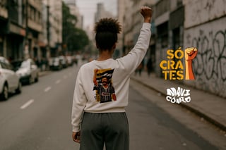 Nome do produto Moletom Sócrates - Linha Pq. São Jorge