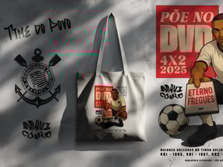 Nome do produto Bolsa Ecológica Põe no DVD - Linha Arena (Estampa Frontal)