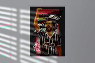 Nome do produto Poster Sócrates - Linha Arena