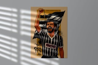 Nome do produto Poster Sócrates - Linha Arena