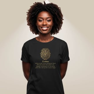 Nome do produto Camiseta Zodíaco - Leonina