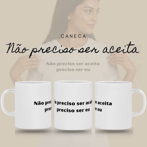 Caneca Amor Próprio - Ser Aceita