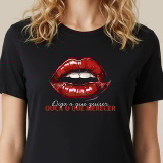Nome do produto Camiseta Bocas - Diga o Que Quiser