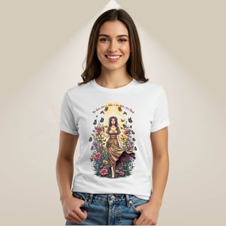 Nome do produto Camiseta De Bem Com a Vida e Em Paz Com Deus