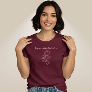 Nome do produto Camiseta Florescer - Me Escolho Todo Dia