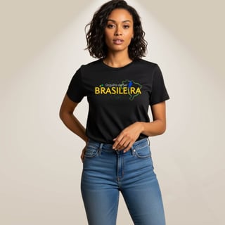 Nome do produto Camiseta Orgulho de Ser Brasileira Black