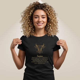 Nome do produto Camiseta Zodíaco - Taurina