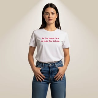 Nome do produto Camiseta Amor Próprio - Se For Bom