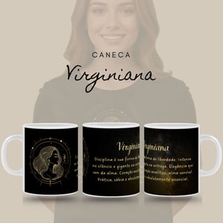 Nome do produto Caneca Zodíaco - Virginiana