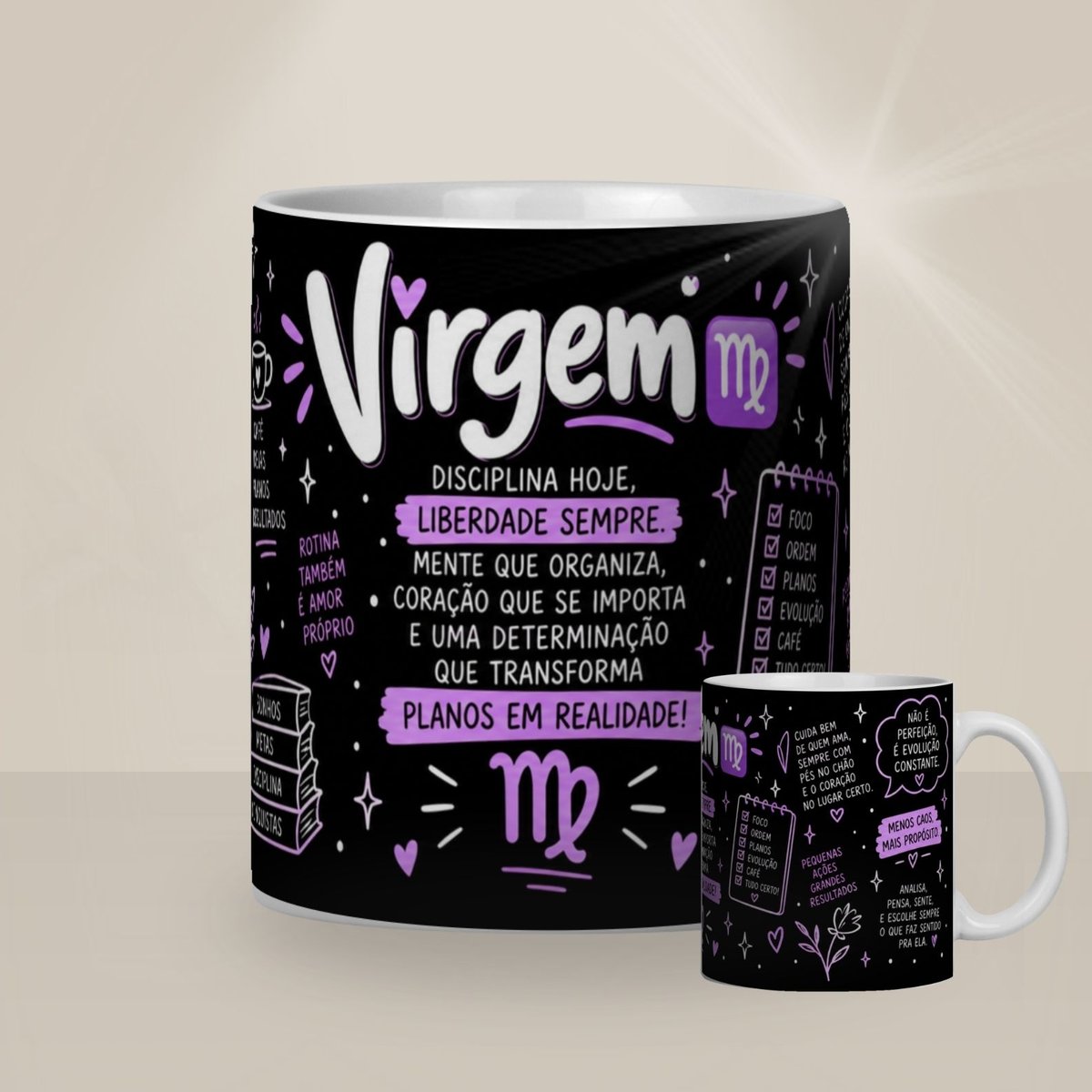 Nome do produto: Caneca Meu Signo - Sou de Vigem