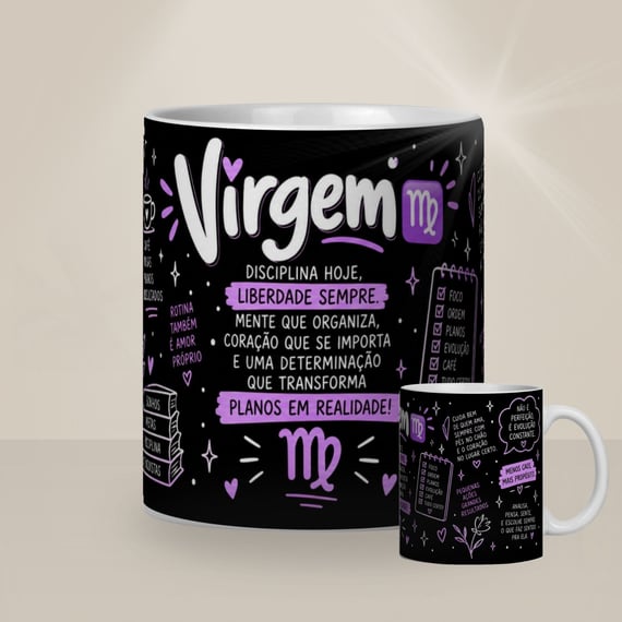Caneca Meu Signo - Sou de Vigem