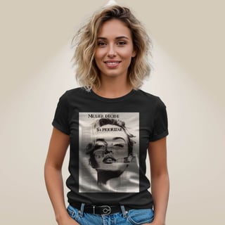 Nome do produto Camiseta Mulher Decide Se Priorizar (Revista)