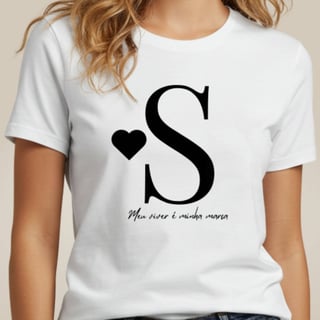 Nome do produto Camiseta Letra S - Meu Viver é Minha Marca