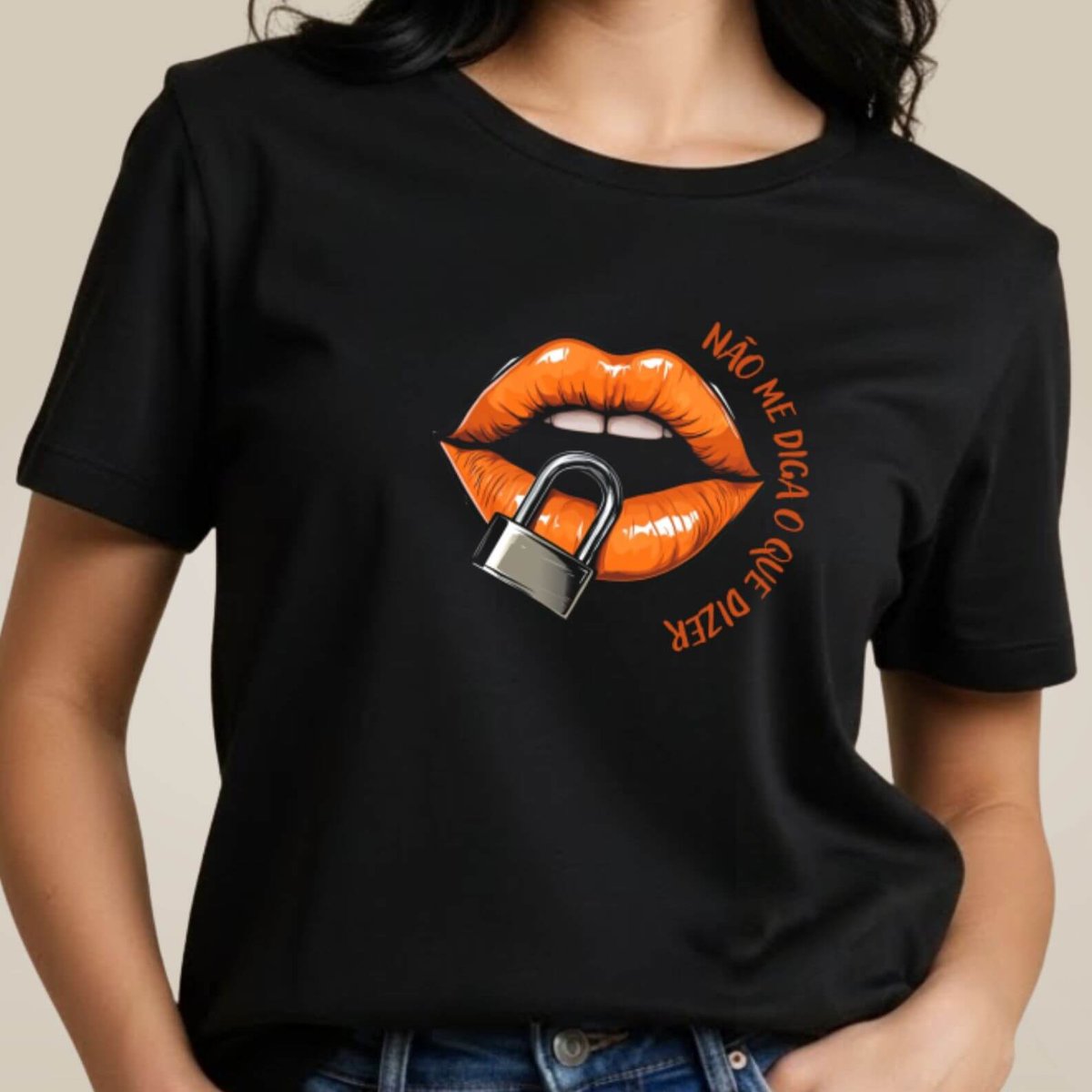 Nome do produto: Camiseta Bocas - Não me Diga o Que Dizer