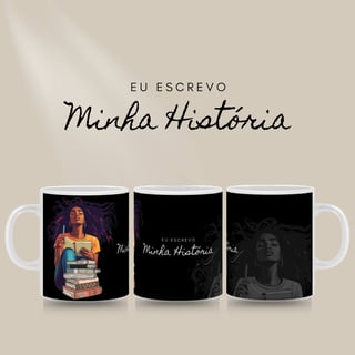 Nome do produto Caneca Preta Perfeita - Minha História